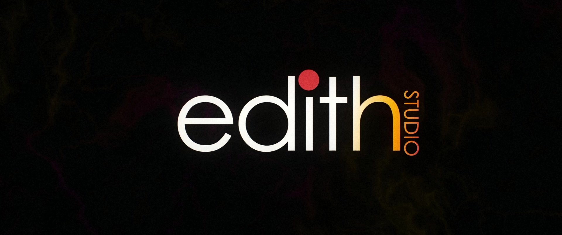 The edith. wordmark on black marble